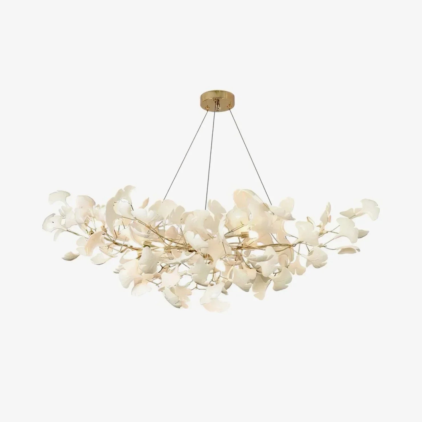 Ceramic Gingko Chandelier B - Morylighting