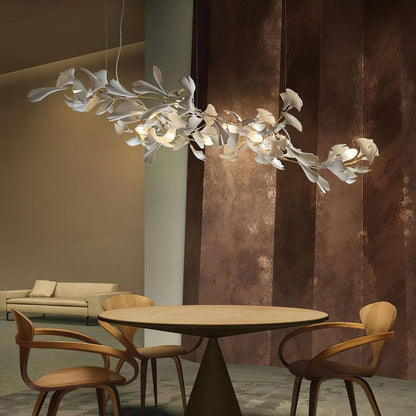 Gingko Ceramic Branch Chandelier E