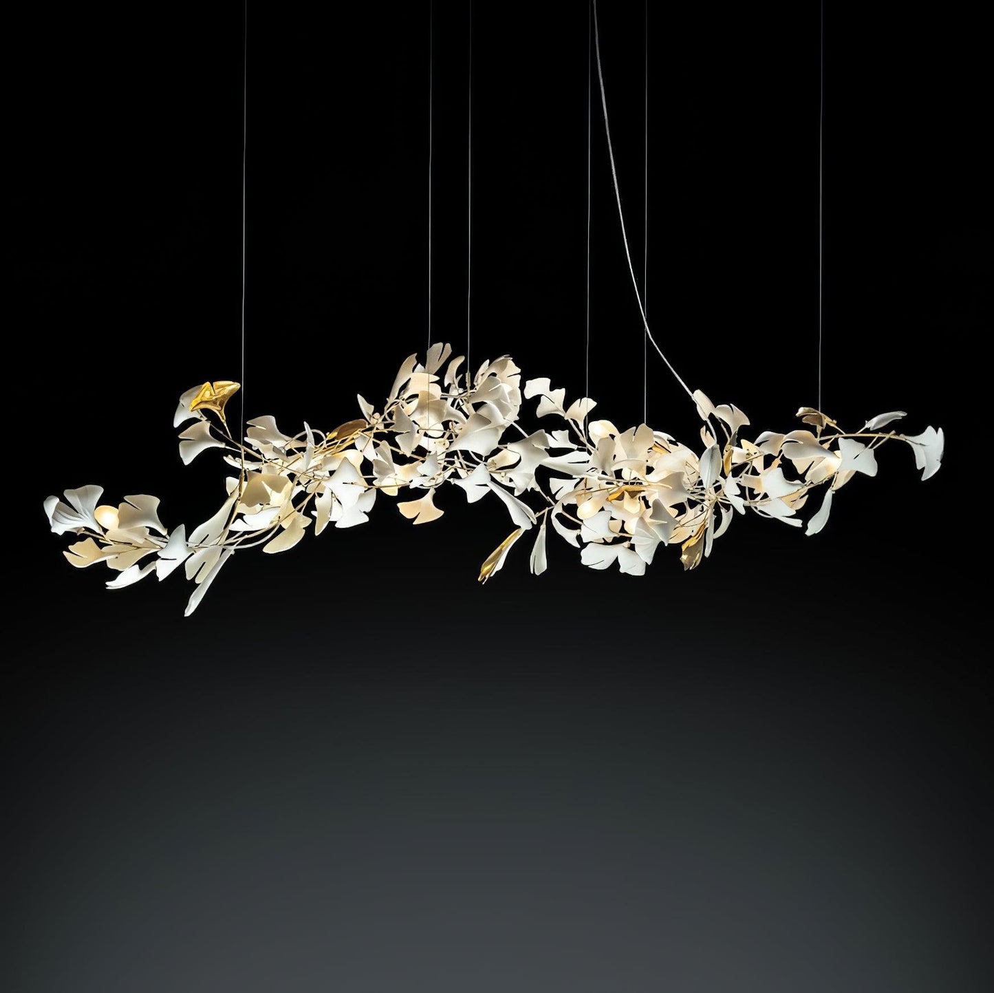 Gingko Ceramic Branch Chandelier E