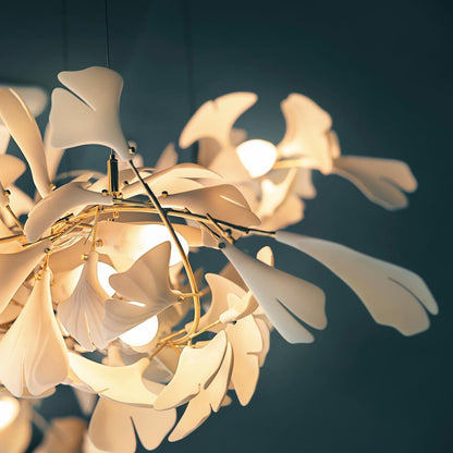 Gingko Ceramic Branch Chandelier E