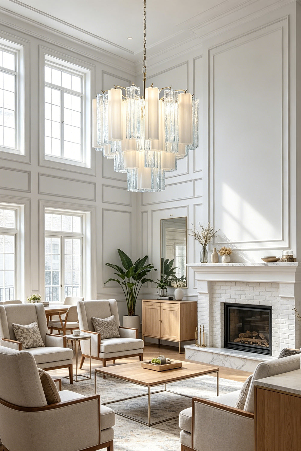 Glacier Ice Glass Chandelier for Living room | Samu  Lamp
