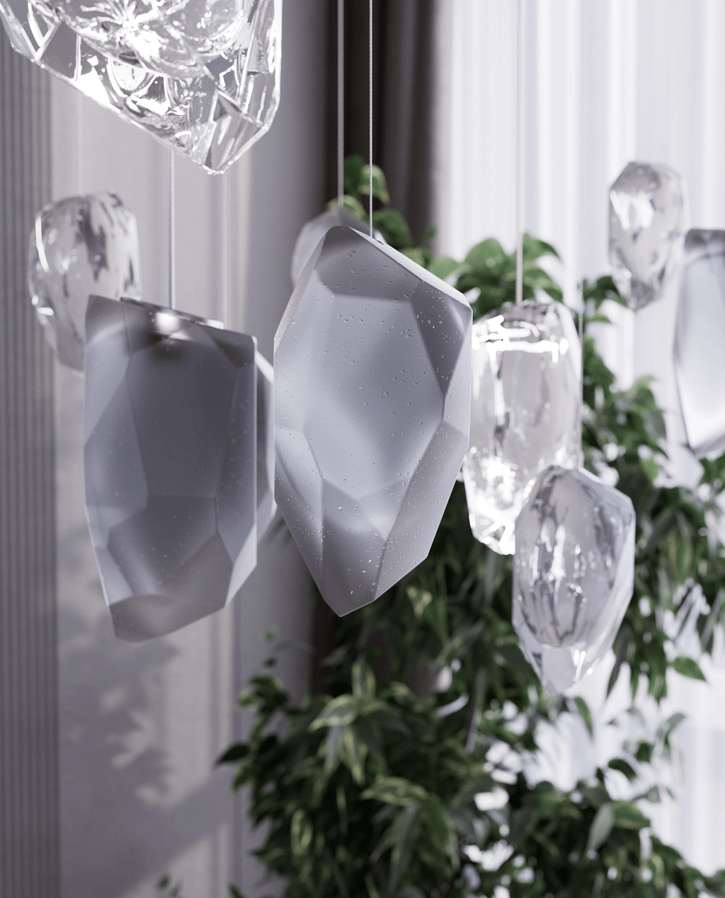 Galaxy Glacier Crystal Chandelier