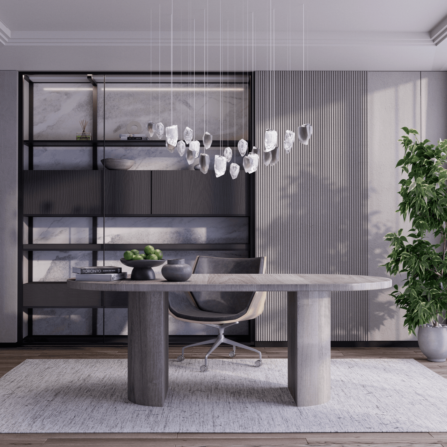 Galaxy Glacier Crystal Chandelier