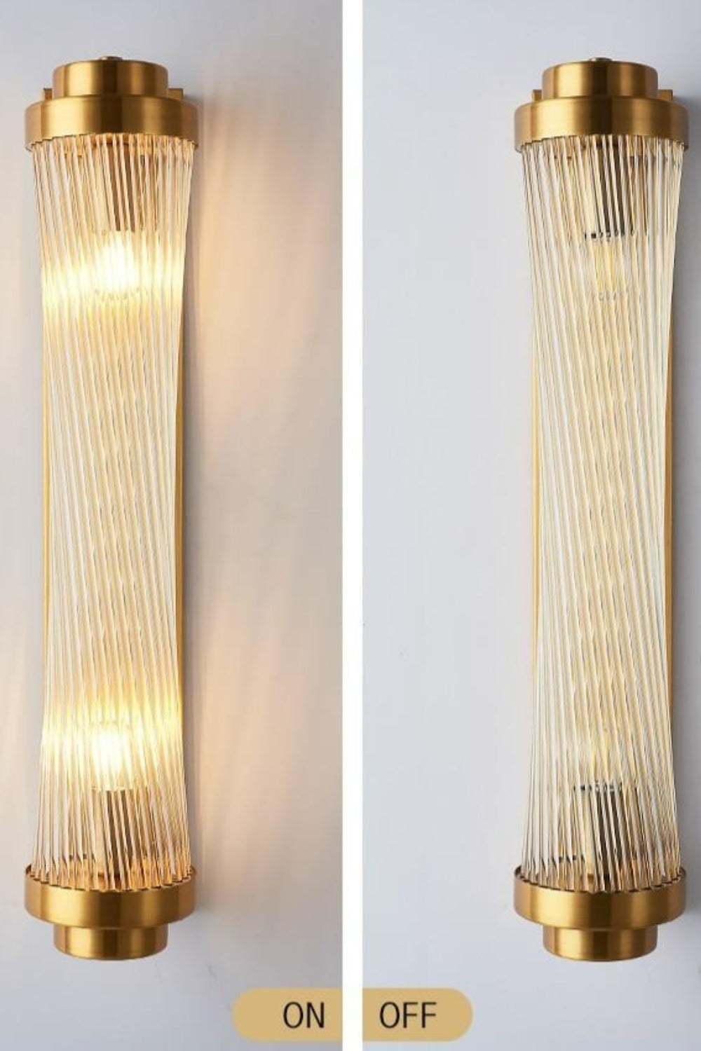 Glass Column Wall Sconce - view 14 | morylighting