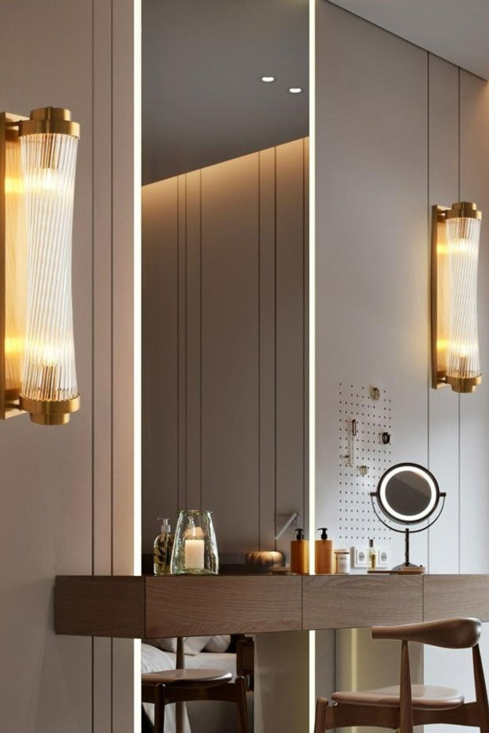 Glass Column Wall Sconce - view 8 | morylighting