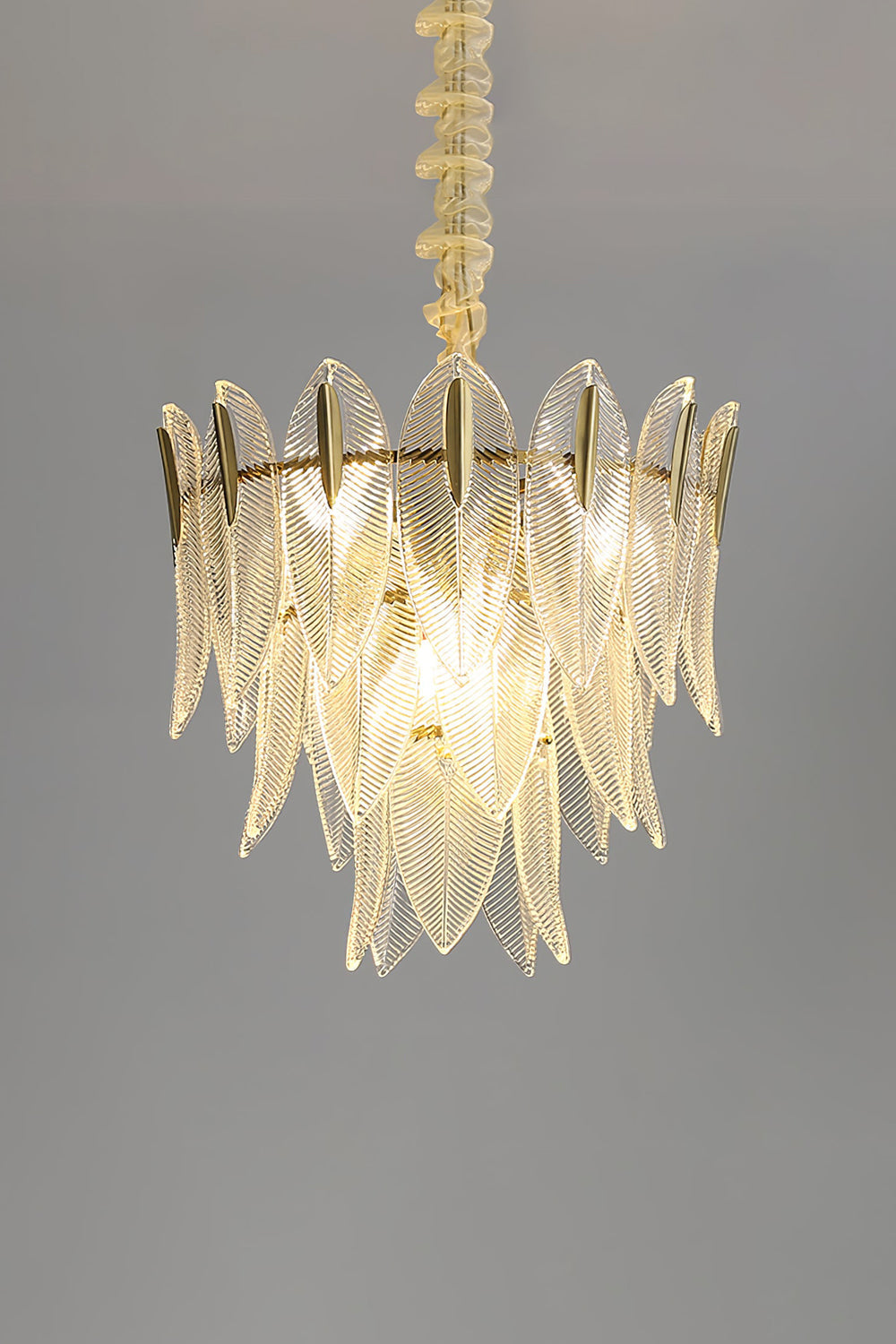 Glass Feathers Chandelier - morylighting