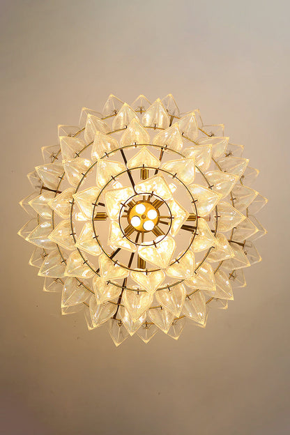 Glass Feathers Chandelier - morylighting
