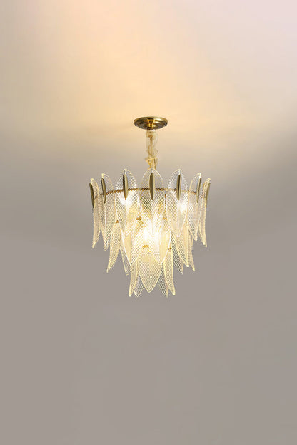 Glass Feathers Chandelier - morylighting