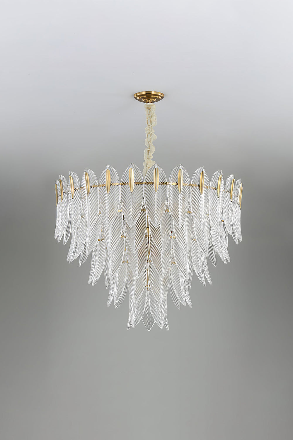 Glass Feathers Chandelier - morylighting