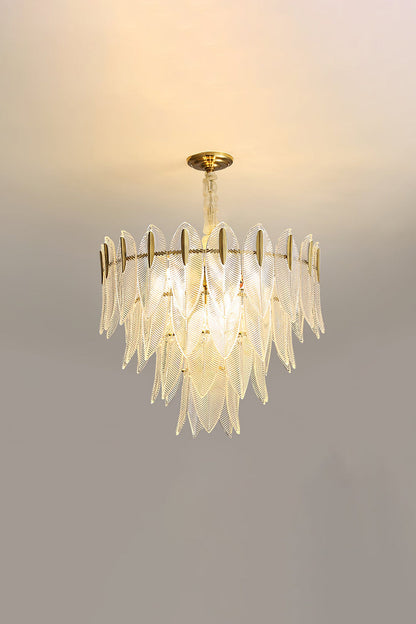 Glass Feathers Chandelier - morylighting