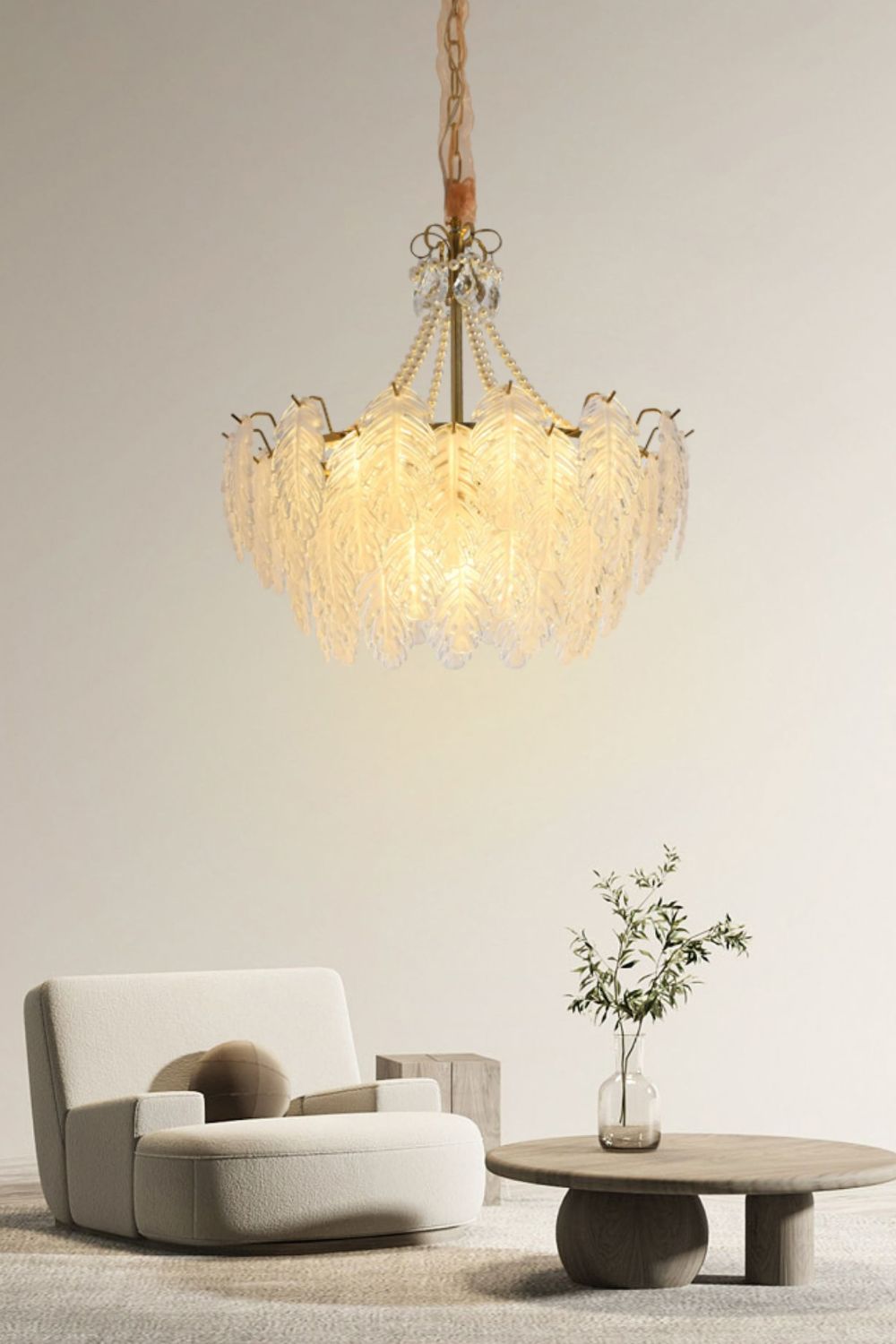 Glass Leaf Chandelier - morylighting