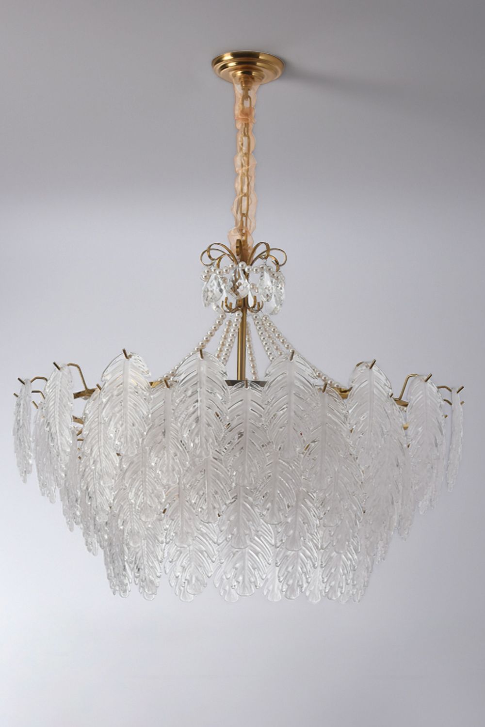 Glass Leaf Chandelier - morylighting