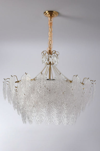 Glass Leaf Chandelier - morylighting