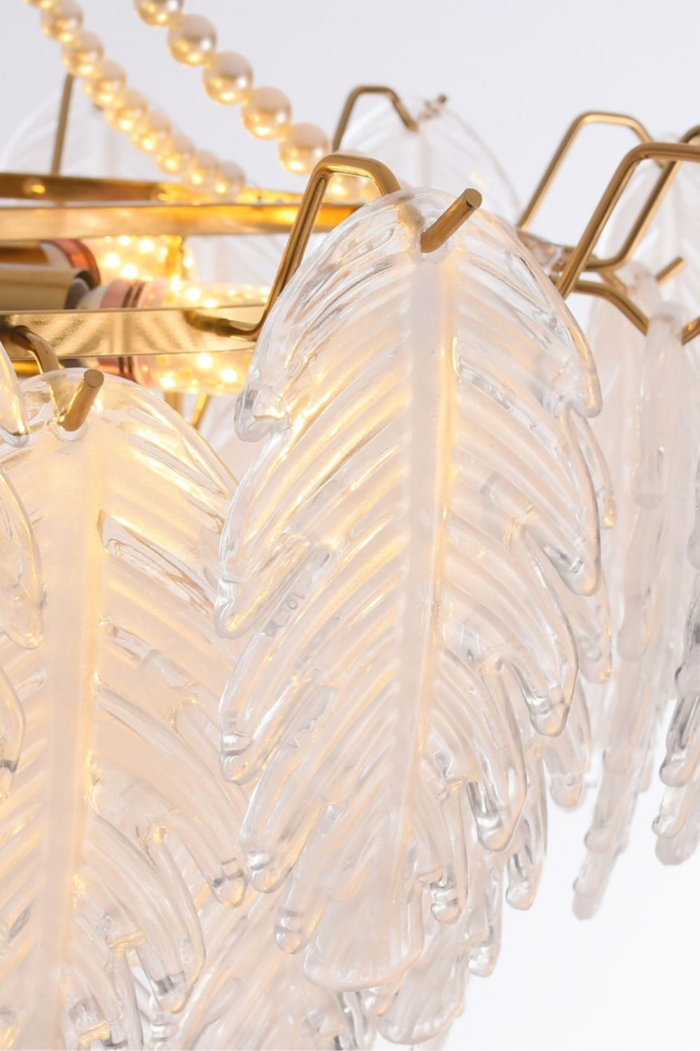 Glass Leaf Chandelier - morylighting