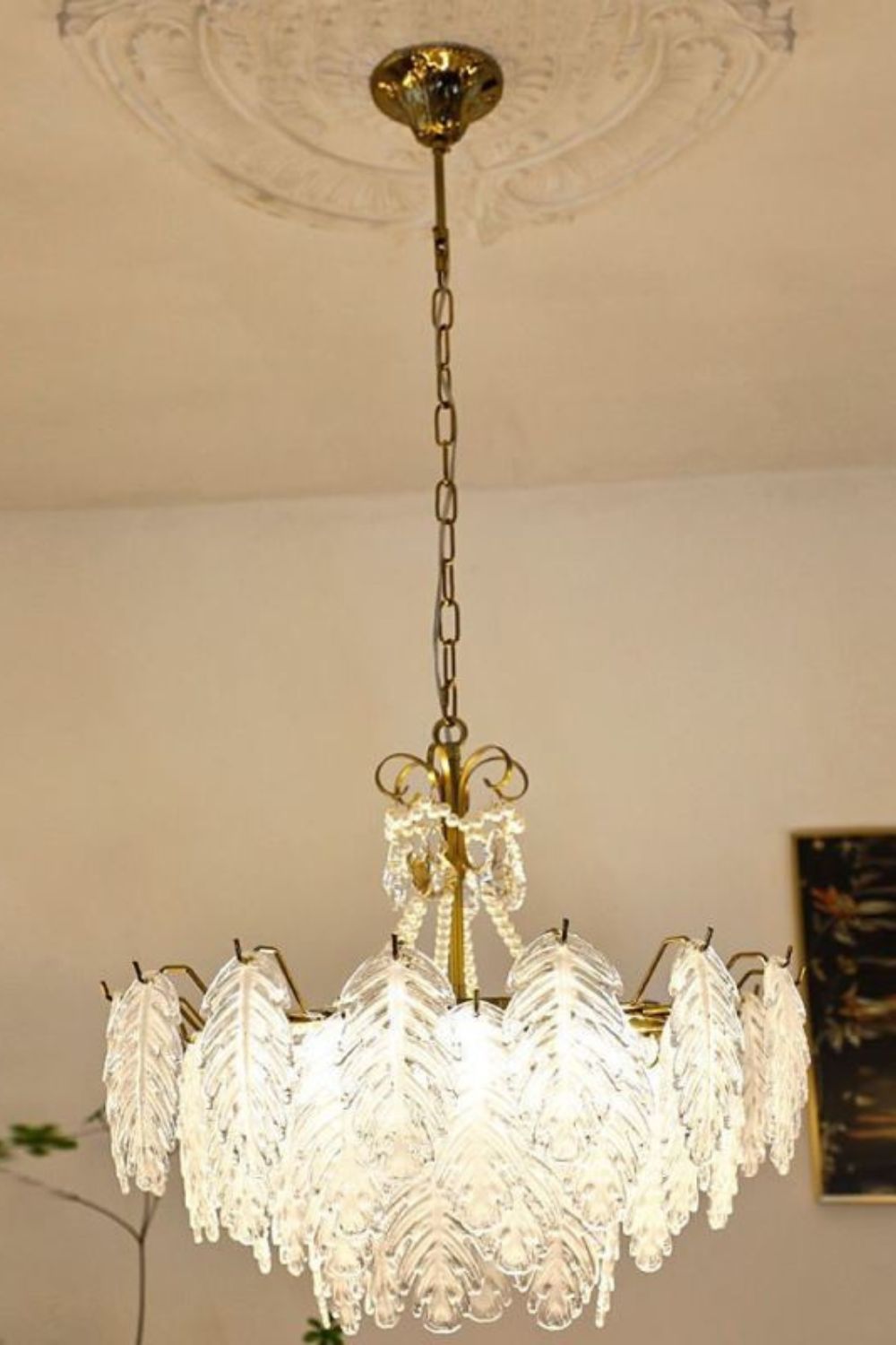 Glass Leaf Chandelier - morylighting