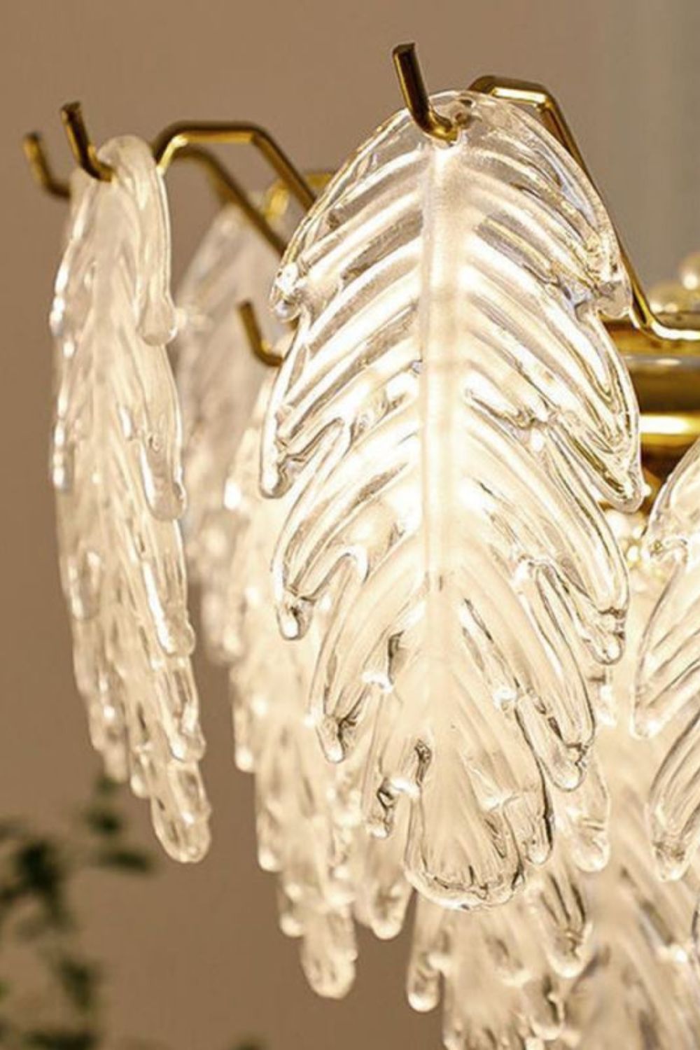 Glass Leaf Chandelier - morylighting