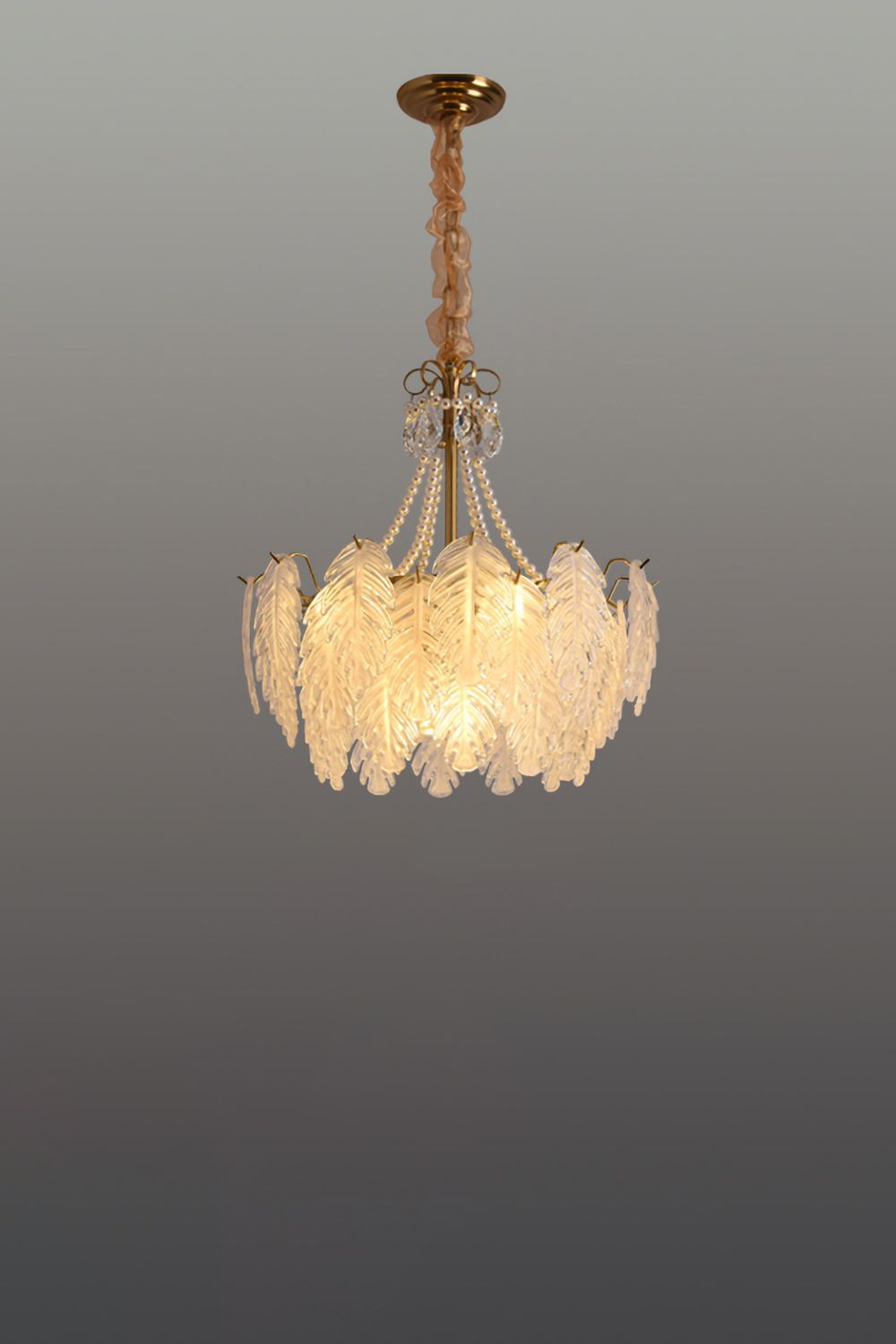 Glass Leaf Chandelier - morylighting