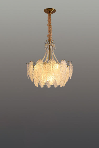 Glass Leaf Chandelier - morylighting