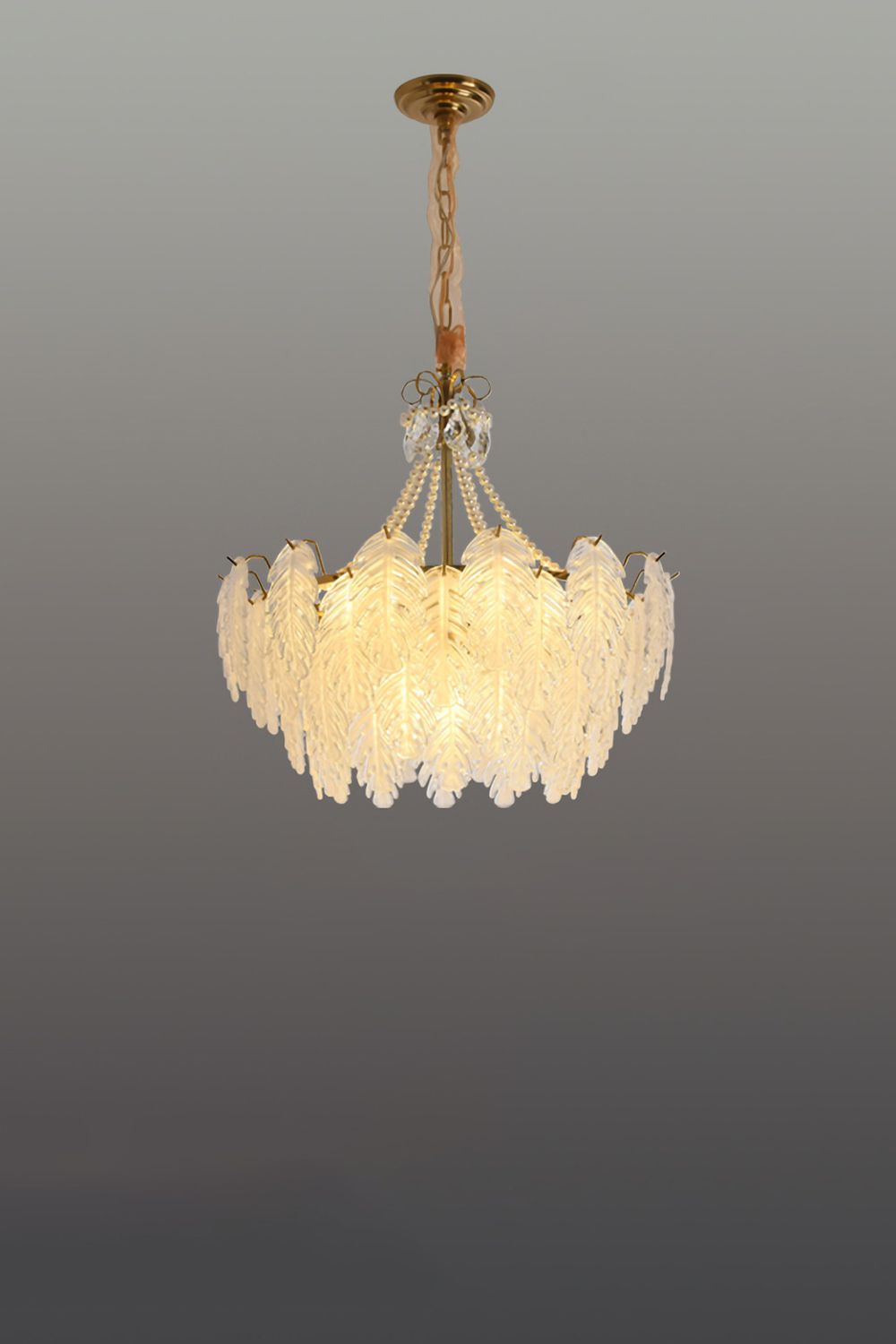 Glass Leaf Chandelier - morylighting