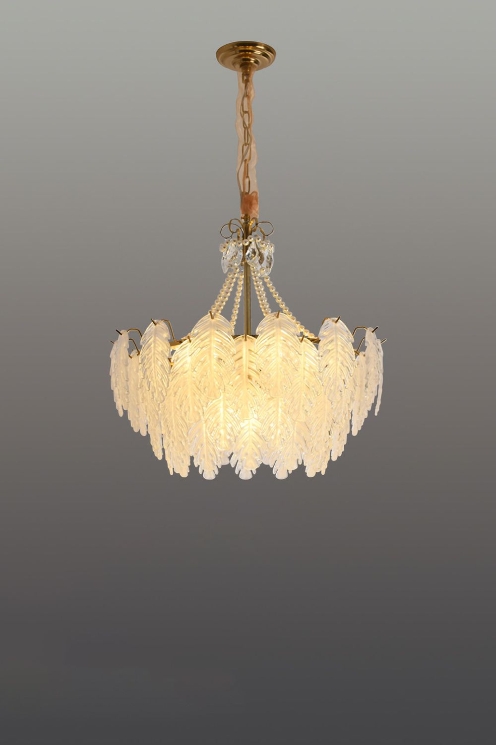 Glass Leaf Chandelier - morylighting