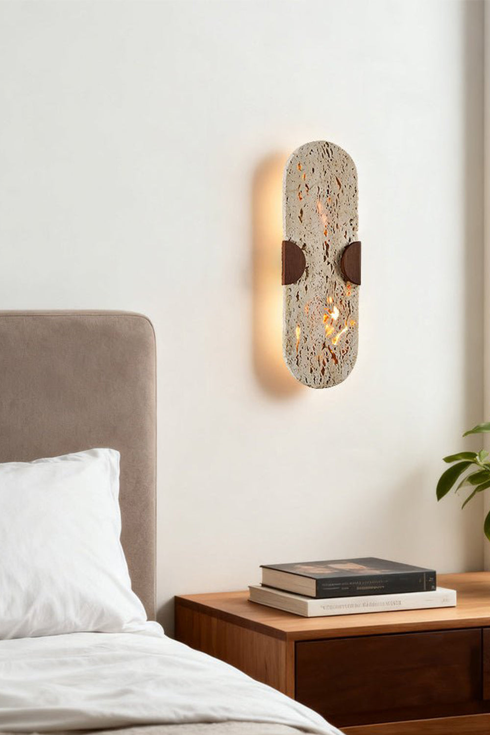 GlowPore Travertine Wall Lamp - view 7 | morylighting