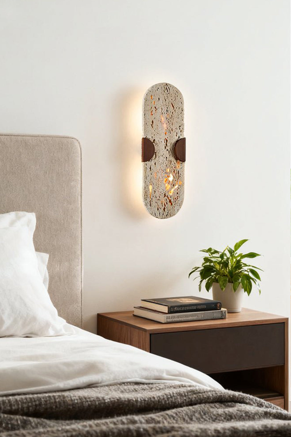 GlowPore Travertine Wall Lamp - view 9 | morylighting