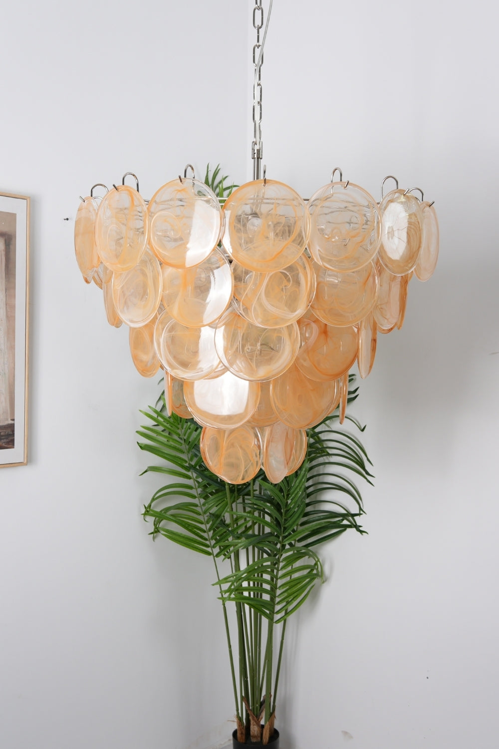 Gold Glass High Quality Art Iridescent Chandelier - view 3 | morylighting