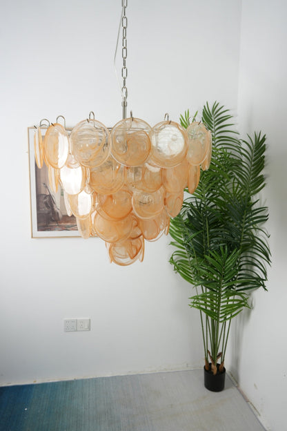 Gold Glass High Quality Art Iridescent Chandelier - view 5 | morylighting