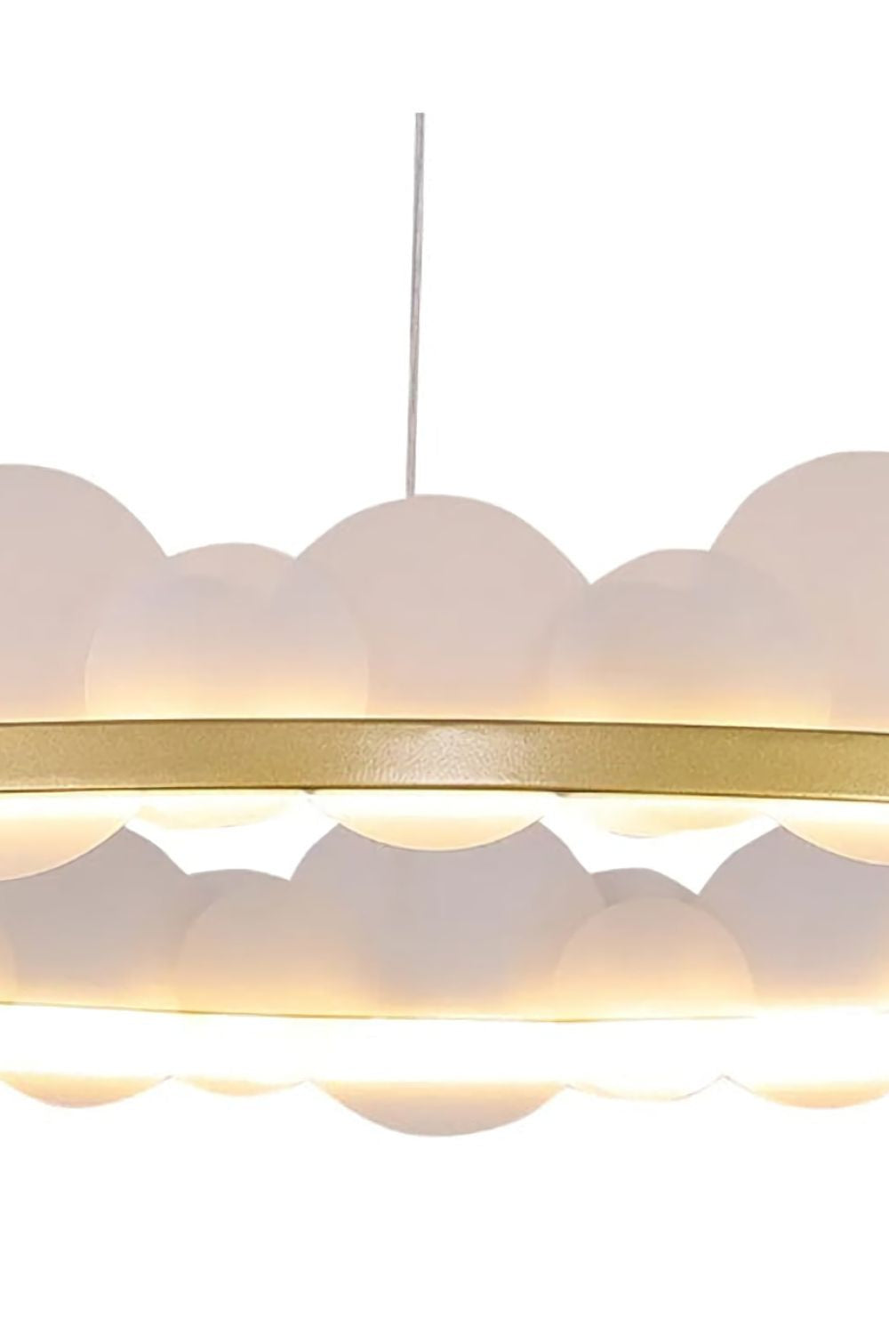 Gold and White Poetry Chandelier - morylighting