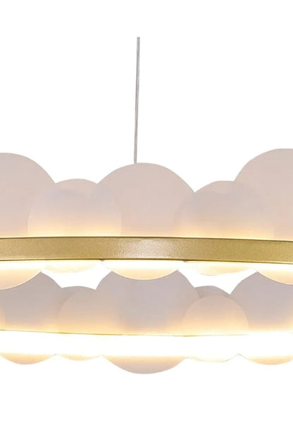 Gold and White Poetry Chandelier - morylighting