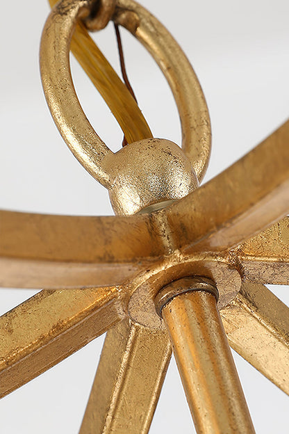 Golden Frame Lantern Chandelier - view 16 | morylighting