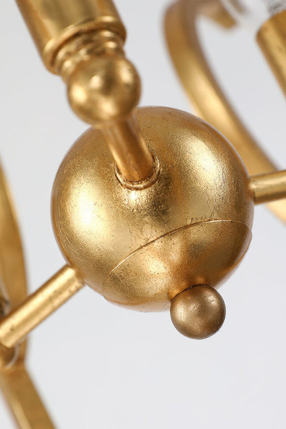 Golden Frame Lantern Chandelier - view 13 | morylighting