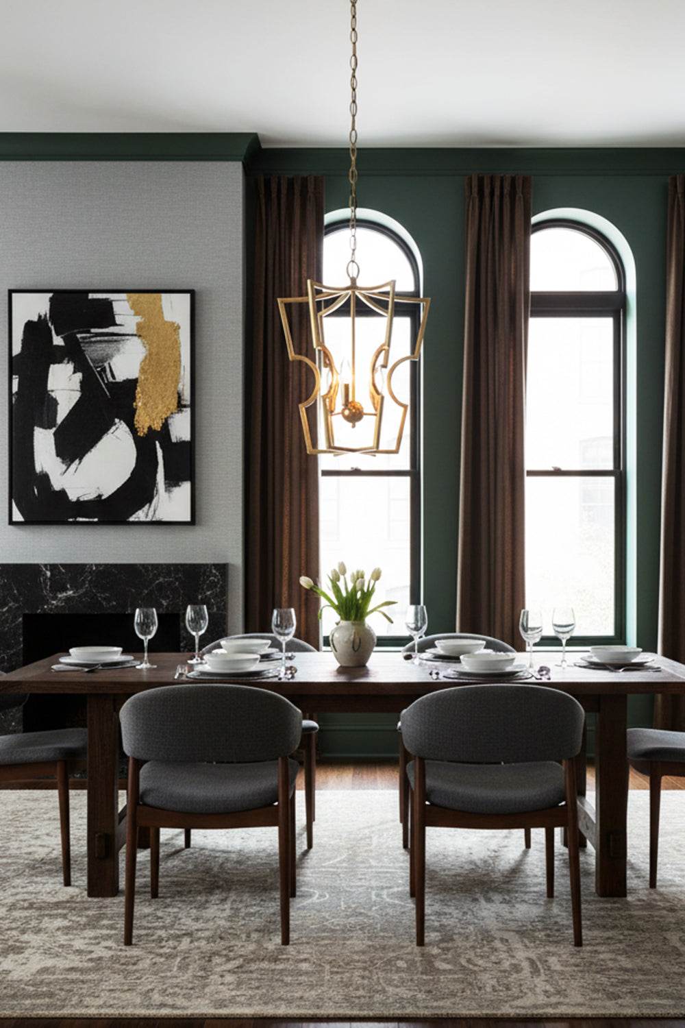 Golden Frame Lantern Chandelier - view 6 | morylighting