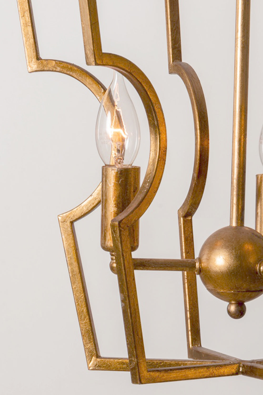 Golden Frame Lantern Chandelier - view 11 | morylighting