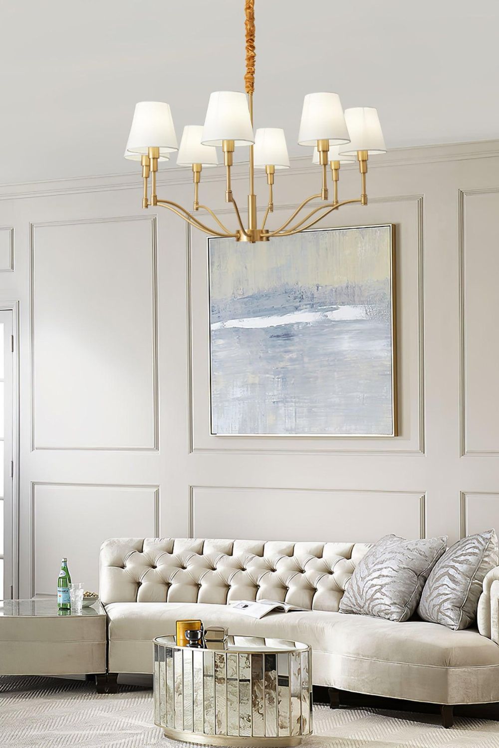 Golden Luxe Mid-Century Chandelier - view 6 | morylighting
