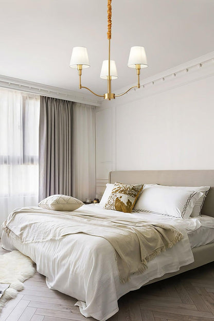 Golden Luxe Mid-Century Chandelier - view 2 | morylighting