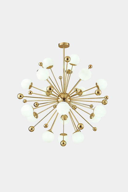 Golden Orbit Sphere Chandelier - view 5 | morylighting