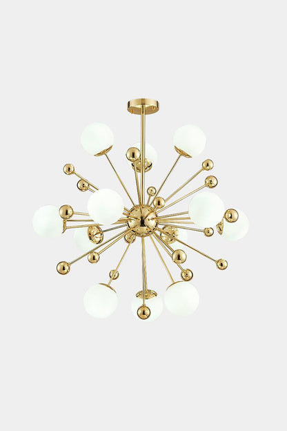 Golden Orbit Sphere Chandelier - view 6 | morylighting