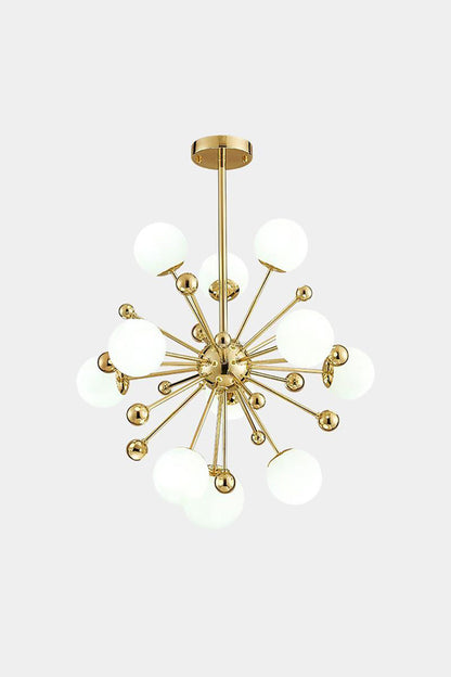 Golden Orbit Sphere Chandelier - view 7 | morylighting