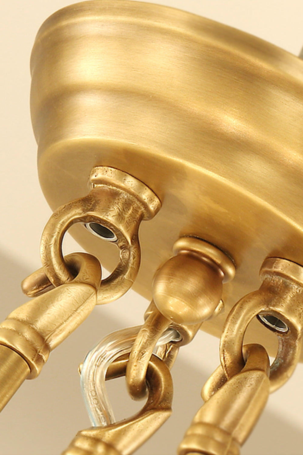 Golden Ring Candle-Arm Chandelier - view 14 | morylighting