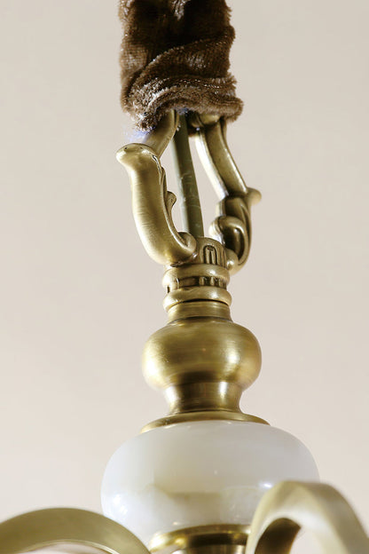 Golden Scroll-Lantern Chandelier - view 12 | morylighting