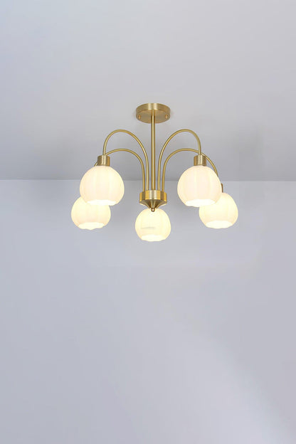 Golden Tulip Pendant Chandelier - view 10 | morylighting