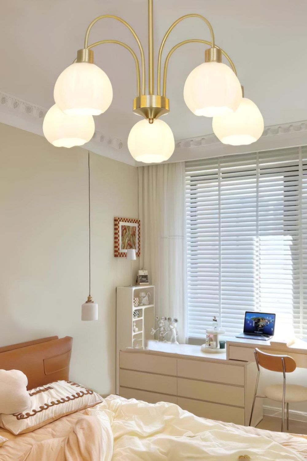Golden Tulip Pendant Chandelier - view 4 | morylighting