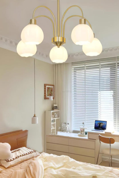 Golden Tulip Pendant Chandelier - view 4 | morylighting