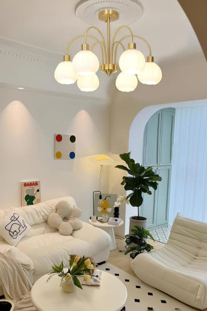 Golden Tulip Pendant Chandelier - view 5 | morylighting