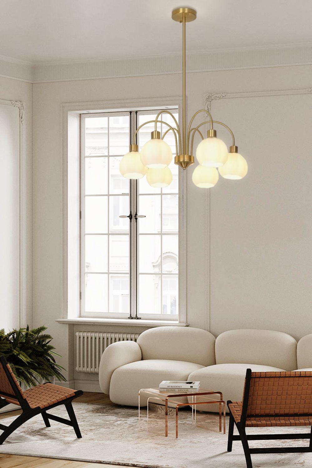 Golden Tulip Pendant Chandelier - view 6 | morylighting