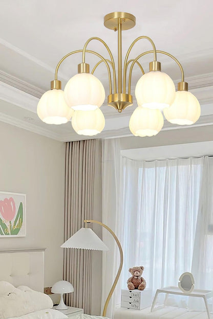 Golden Tulip Pendant Chandelier - view 3 | morylighting