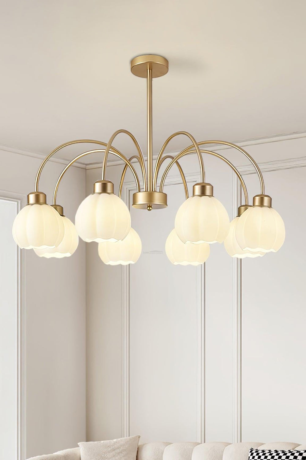 Golden Tulip Pendant Chandelier - view 2 | morylighting