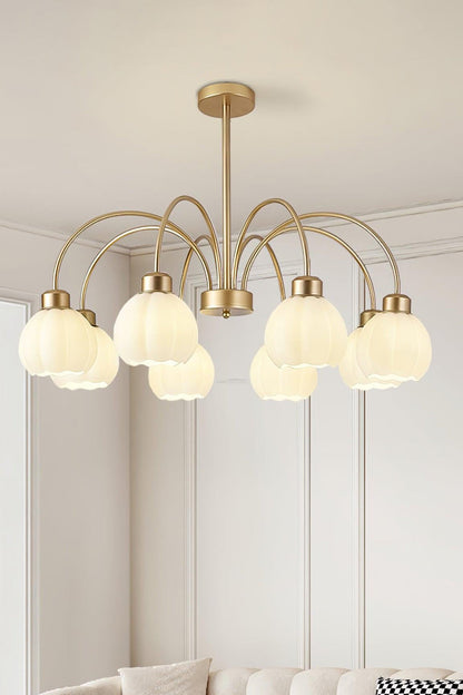 Golden Tulip Pendant Chandelier - view 2 | morylighting