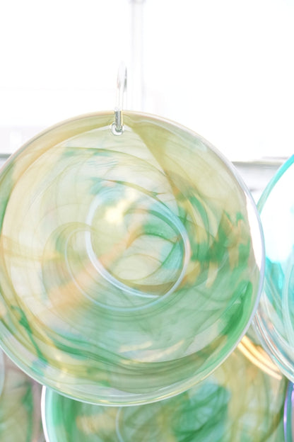 Green Glass High Quality Art Iridescent Chandelier - view 9 | morylighting